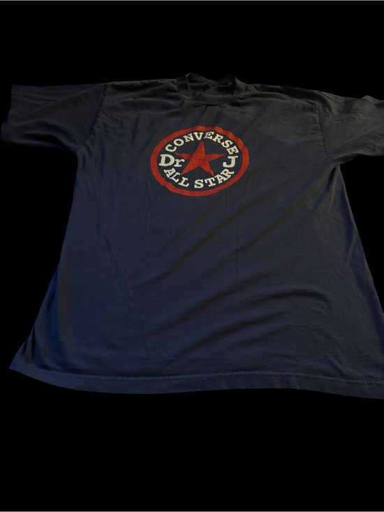 Converse Other - Converse Navy Short-Sleeve Tee with Red & White All Star Logo